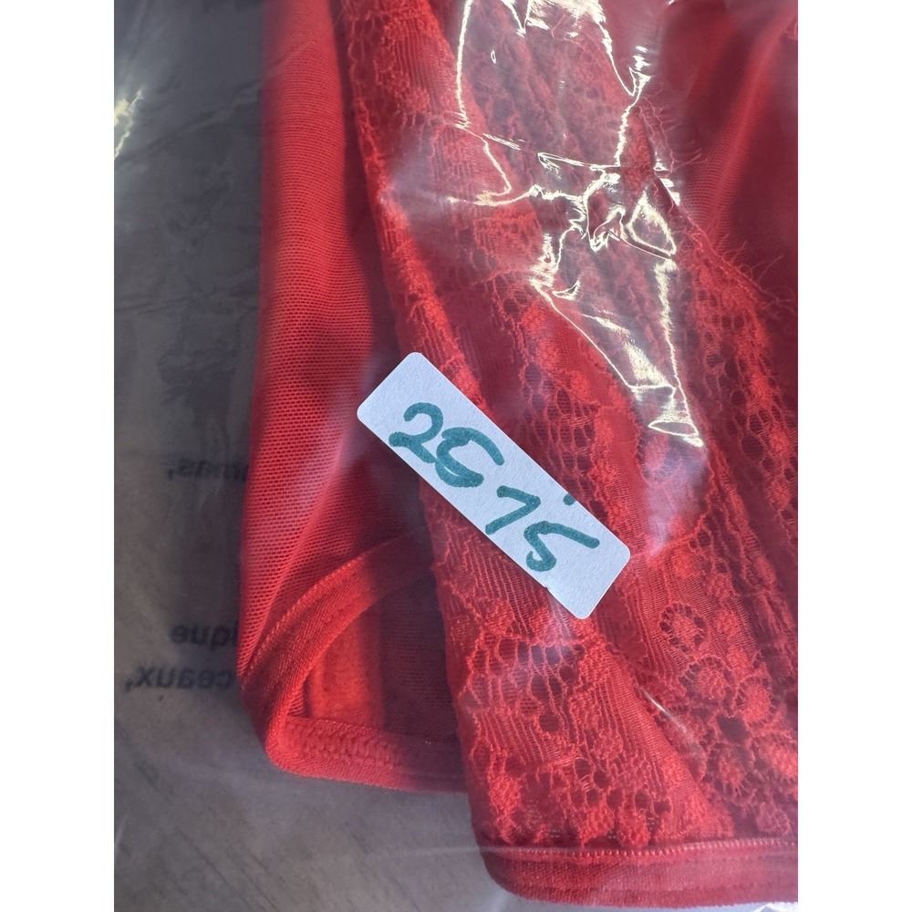Whimsigoth Red Lace Bustier Corset Top Small Costume Sexy Romantic Burlesque - Picture 9 of 9